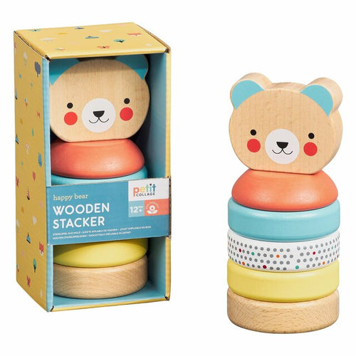 Happy Bear Wooden Stacking Toy