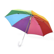 Load image into Gallery viewer, Rainbow Striped HipsterKid Umbrella