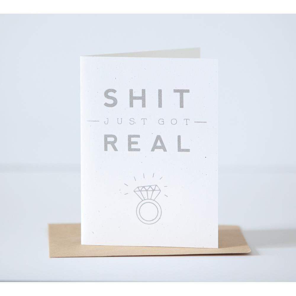 Shit Just Got Real Card - Ali's Wagon