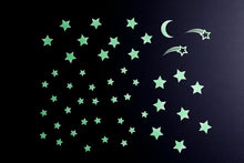 Load image into Gallery viewer, Starry Night Glow in the Dark Sticker Set
