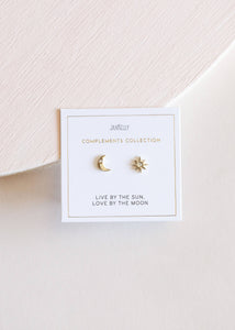Sun & Moon Compliments Stud Earrings