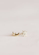 Load image into Gallery viewer, Sun &amp; Moon Compliments Stud Earrings