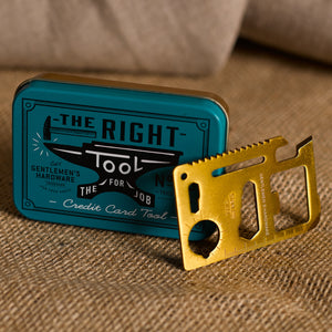 The Right Tool, Credit Card Tool by Wild and wolf at local Fairmount shop Ali's Wagon in Philadelphia, Pennsylvania