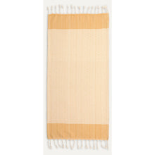 Load image into Gallery viewer, Gold Lined Diamond Turkish Hand Towel
