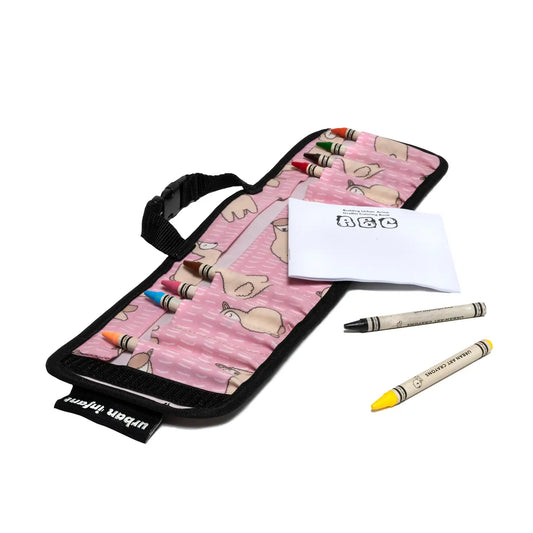 Travel Crayon Wallet - Llamas