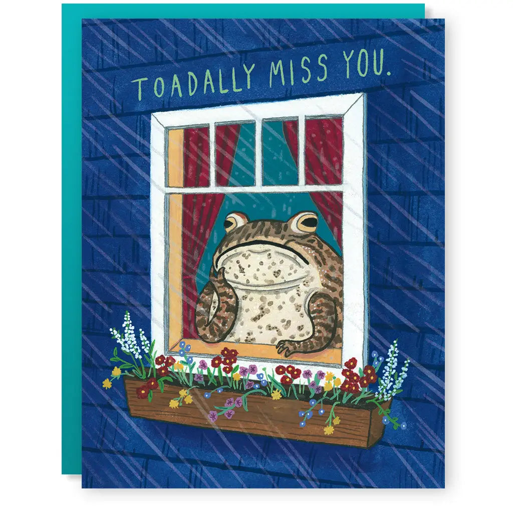 Toadally Miss You Greeting Card