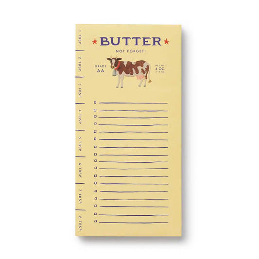 Butter not forget notepad