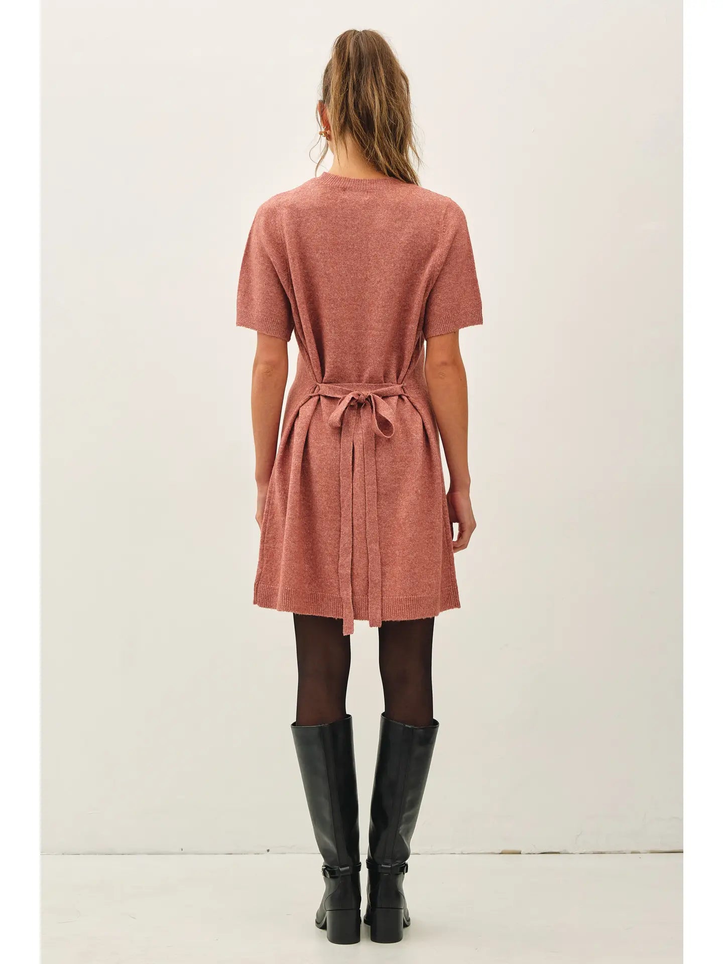 Short Sleeve Knit Dress