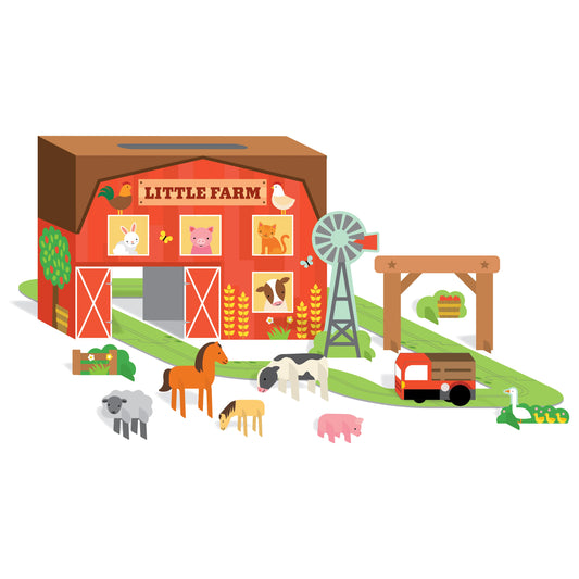 Little Farm Wind Up & Go Playset