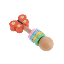 Load image into Gallery viewer, Butterfly Wooden Shaker Rattle