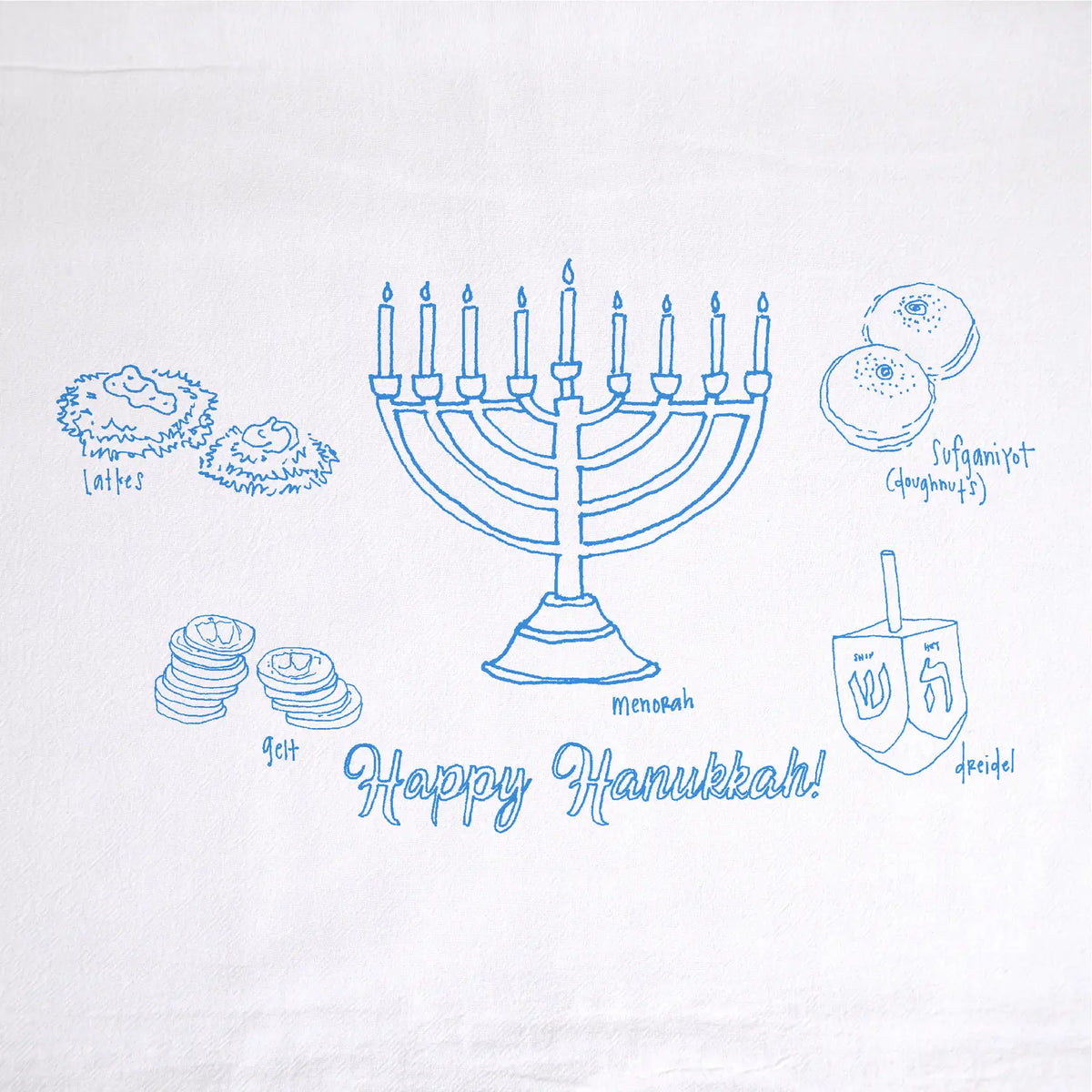 Hanukkah Tea Towel