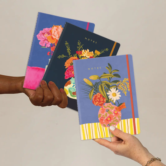 Lazy Daisy Sewn Notebook Trio