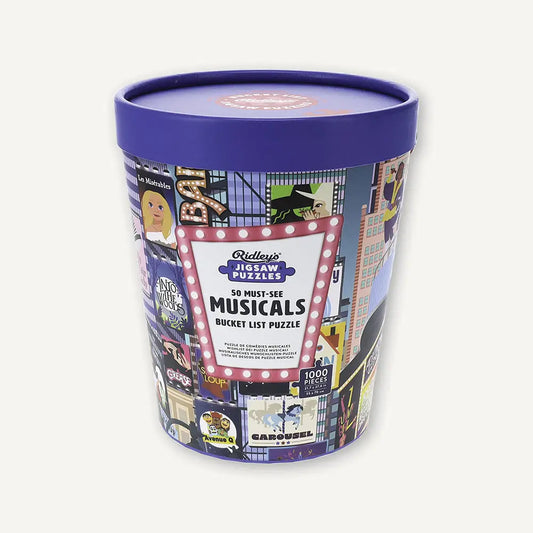 50 Must-See Musicals Bucket List 1000-Piece Puzzle