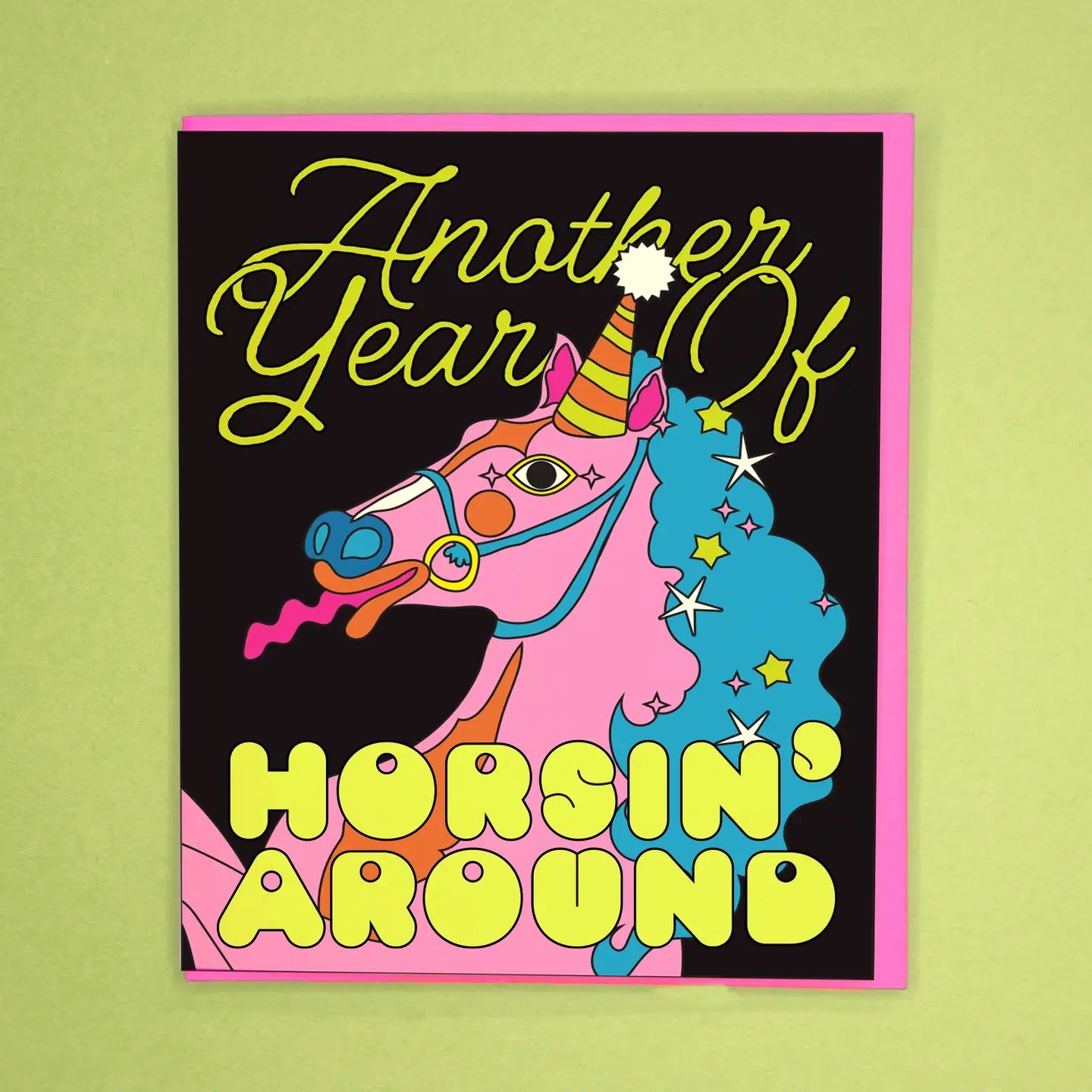 Horsin' Around Birthday Card