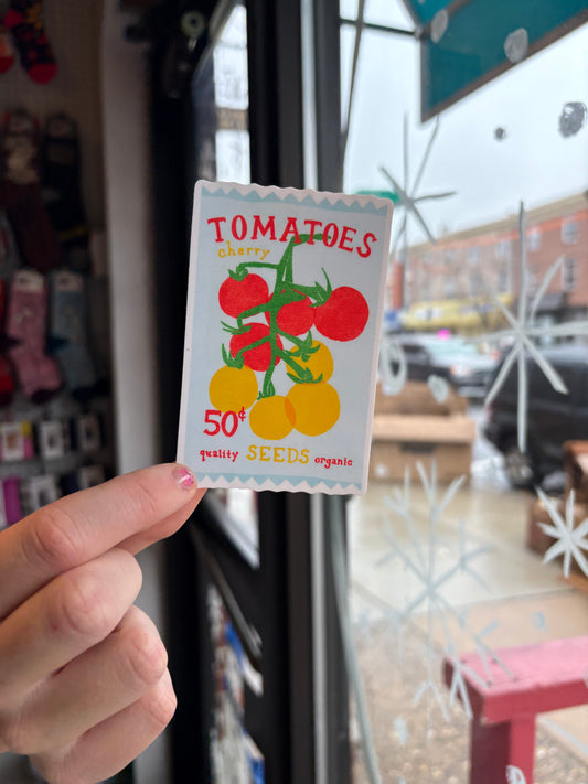 Tomato Seed Packet Sticker