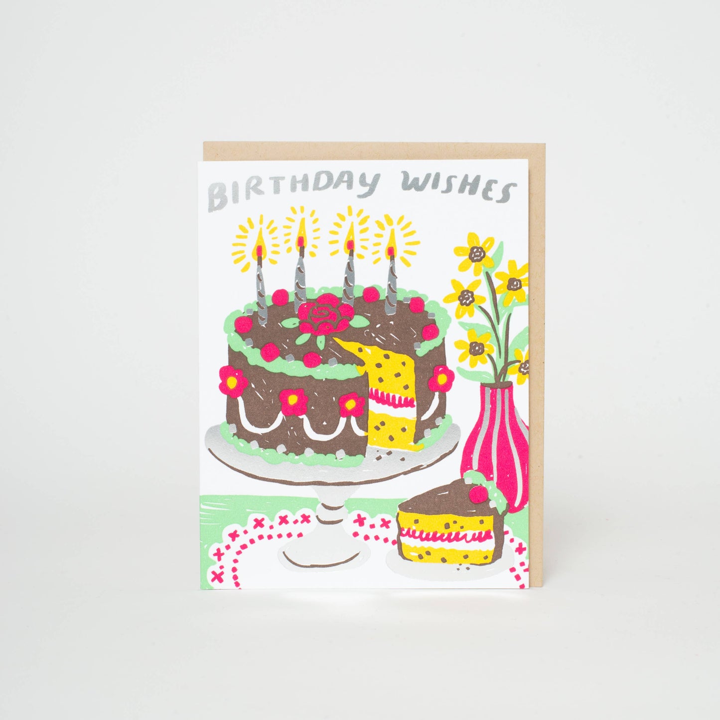 Birthday Cake Wishes Greeting Card