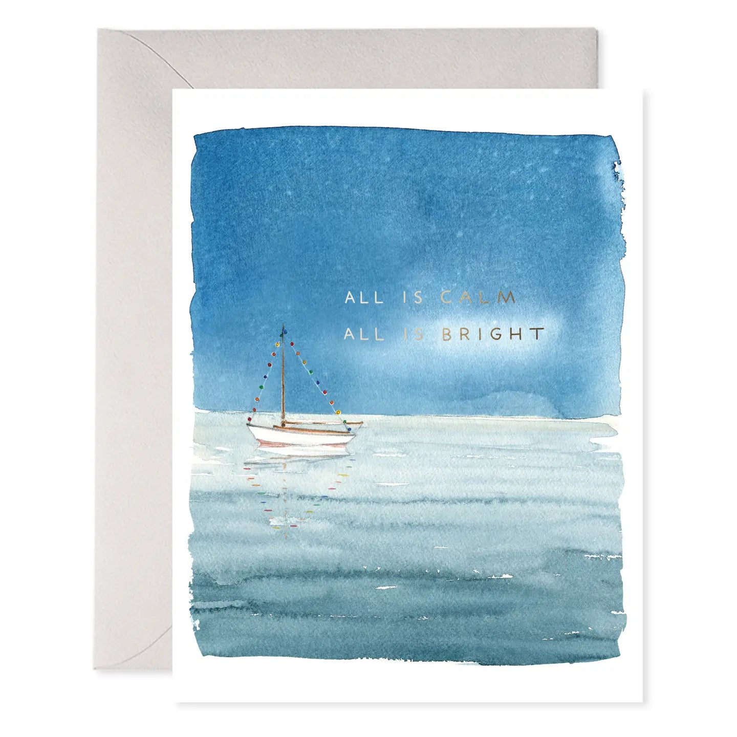 Holiday Sailboat Greeting Card