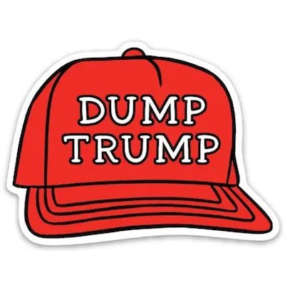 Dump Trump Hat Sticker