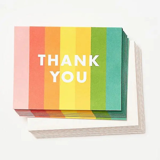 Color Block Thank You Card - Boxed Set
