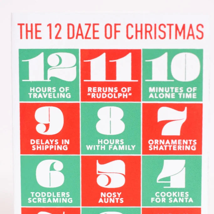 The 12 Daze of Christmas Holiday Card