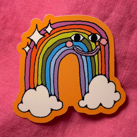 Silly Rainbow Sticker