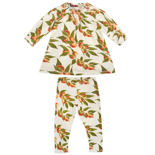 Peaches Organic Dress & Legging Set