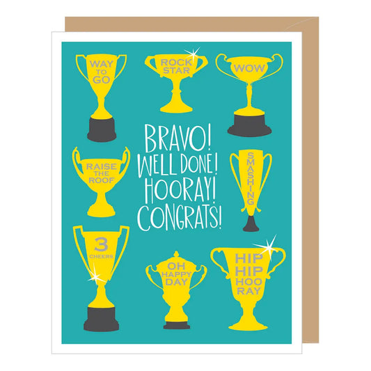 Trophy Congratulations Card