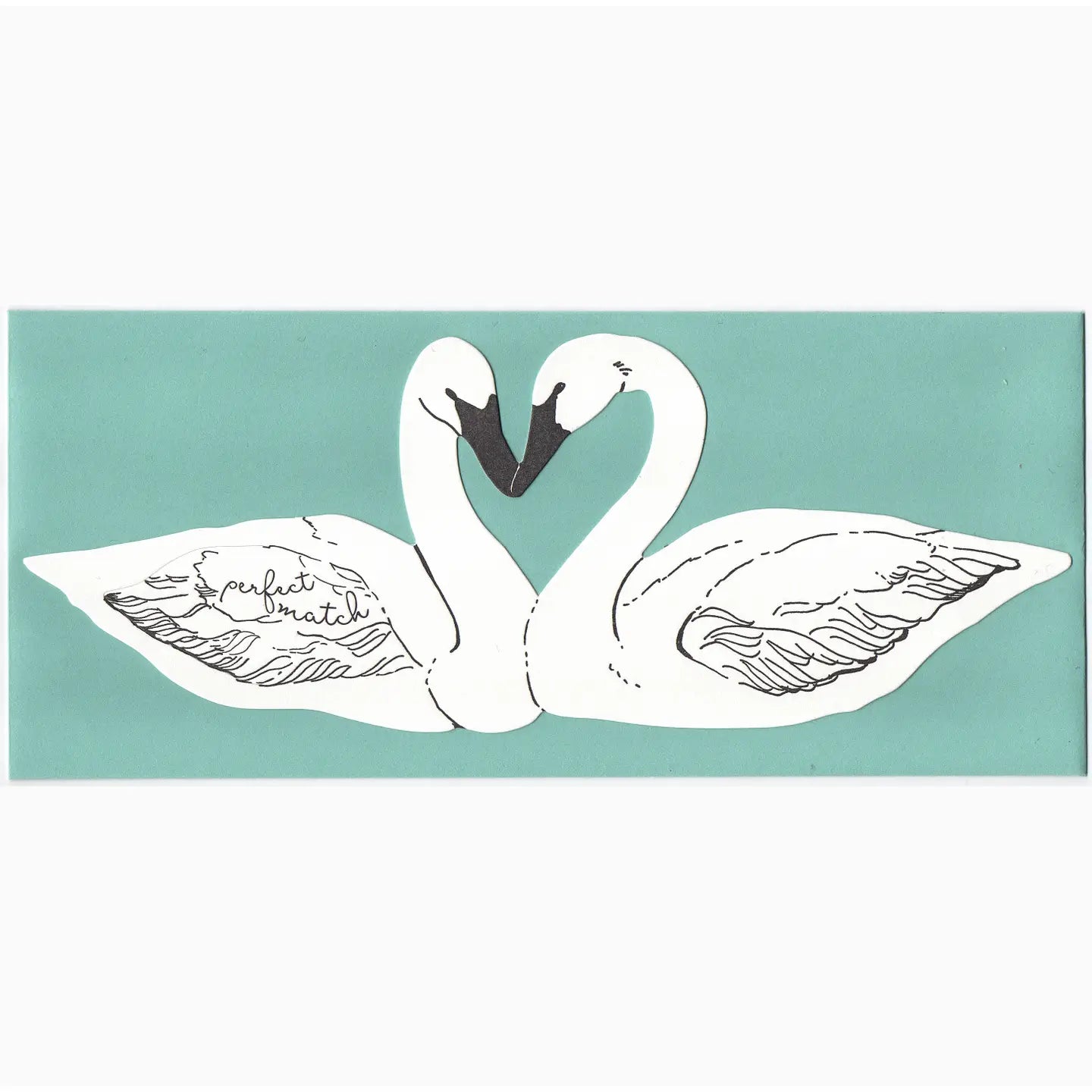 Perfect Match Swans Card