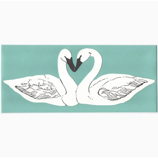 Perfect Match Swans Card