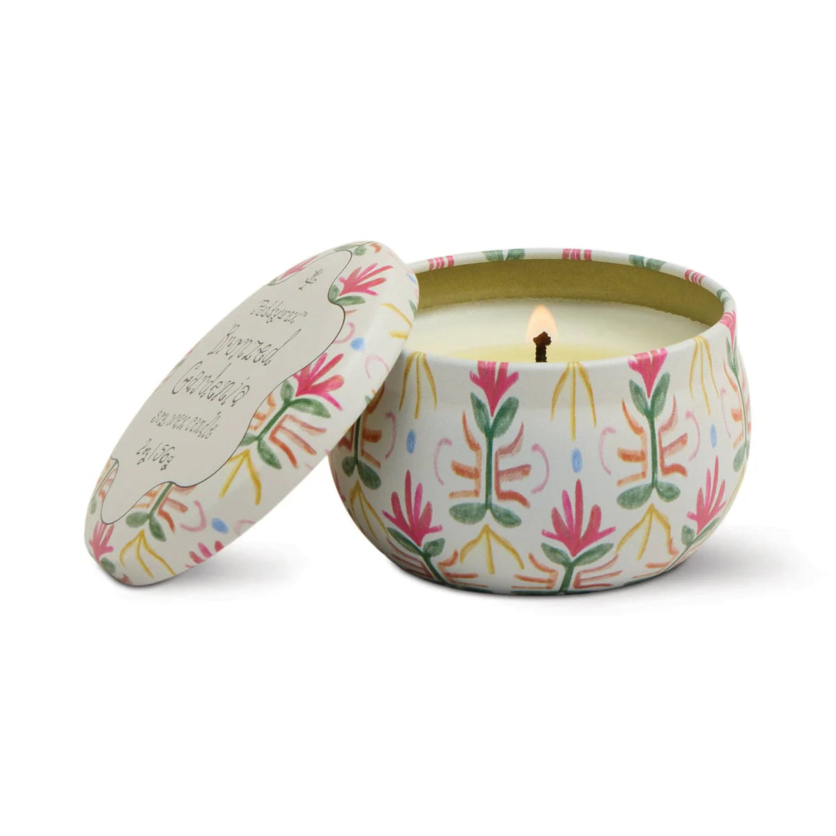 Bronzed Gardenia Tulip Candle Tin - Ali's Wagon