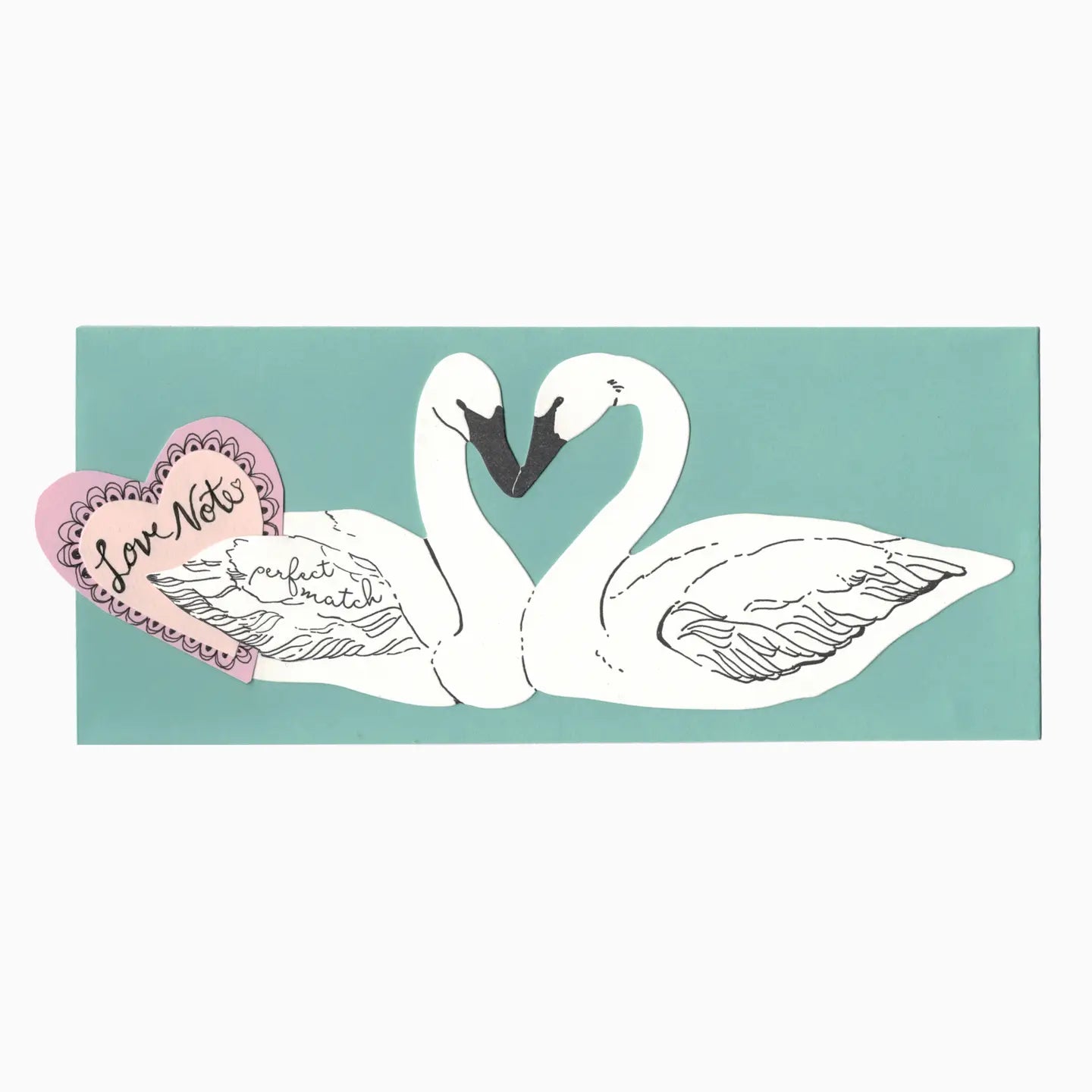 Perfect Match Swans Card