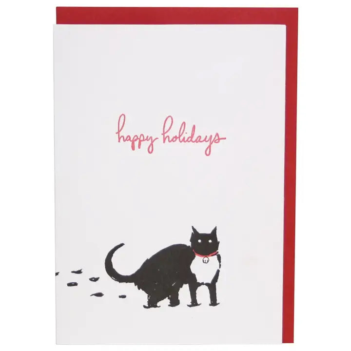 Snow Cat Holiday Card Set - Box of 10