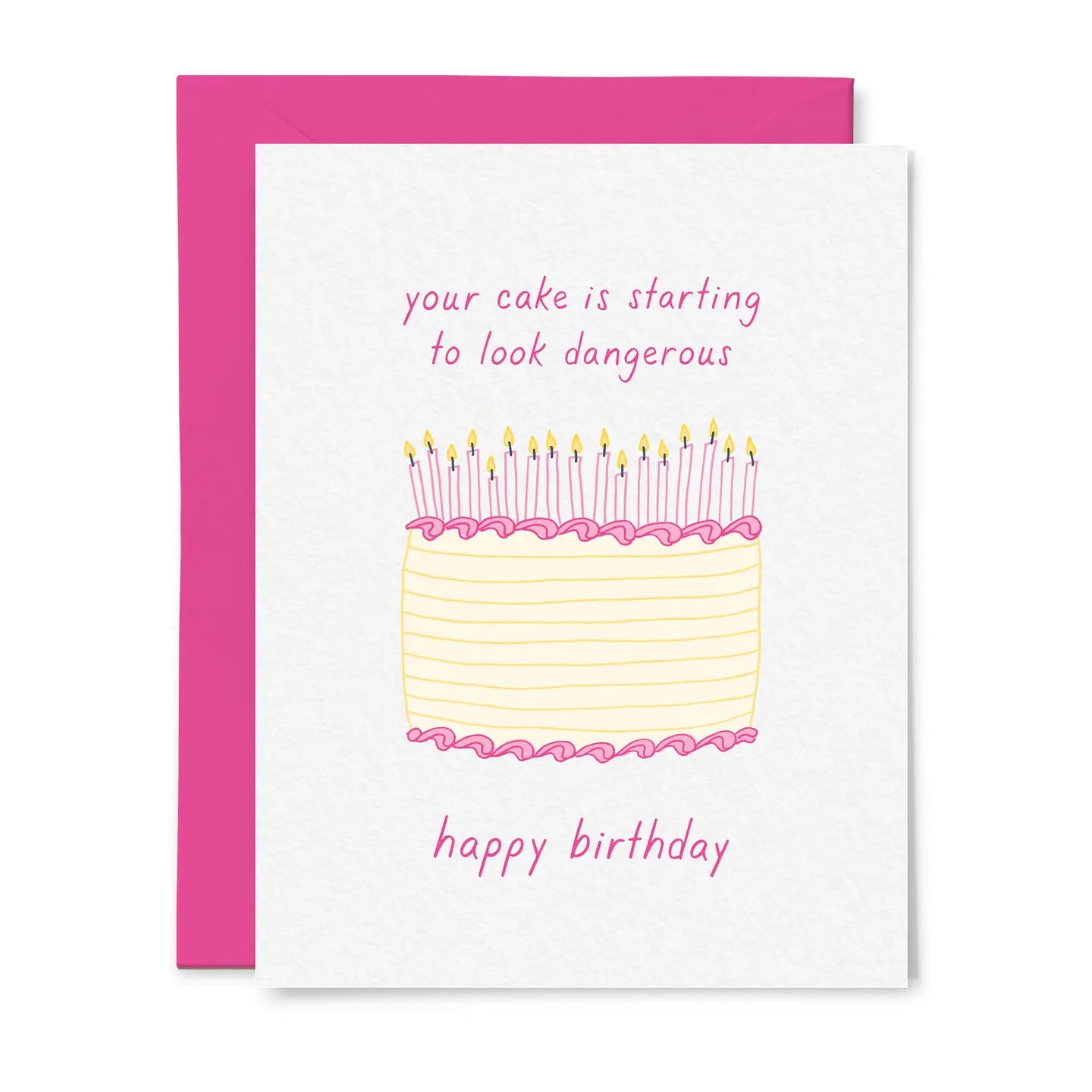 Dangerous Cake Birthday Card