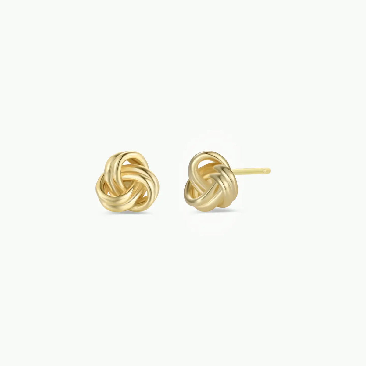 Petite Gold Knot Stud Earrings