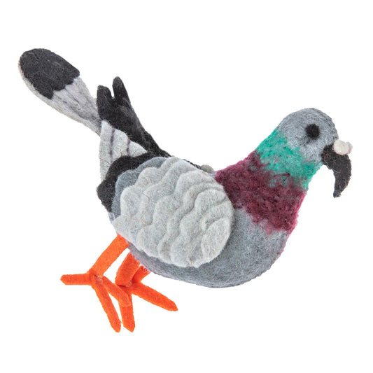 Pigeon Felted Ornament