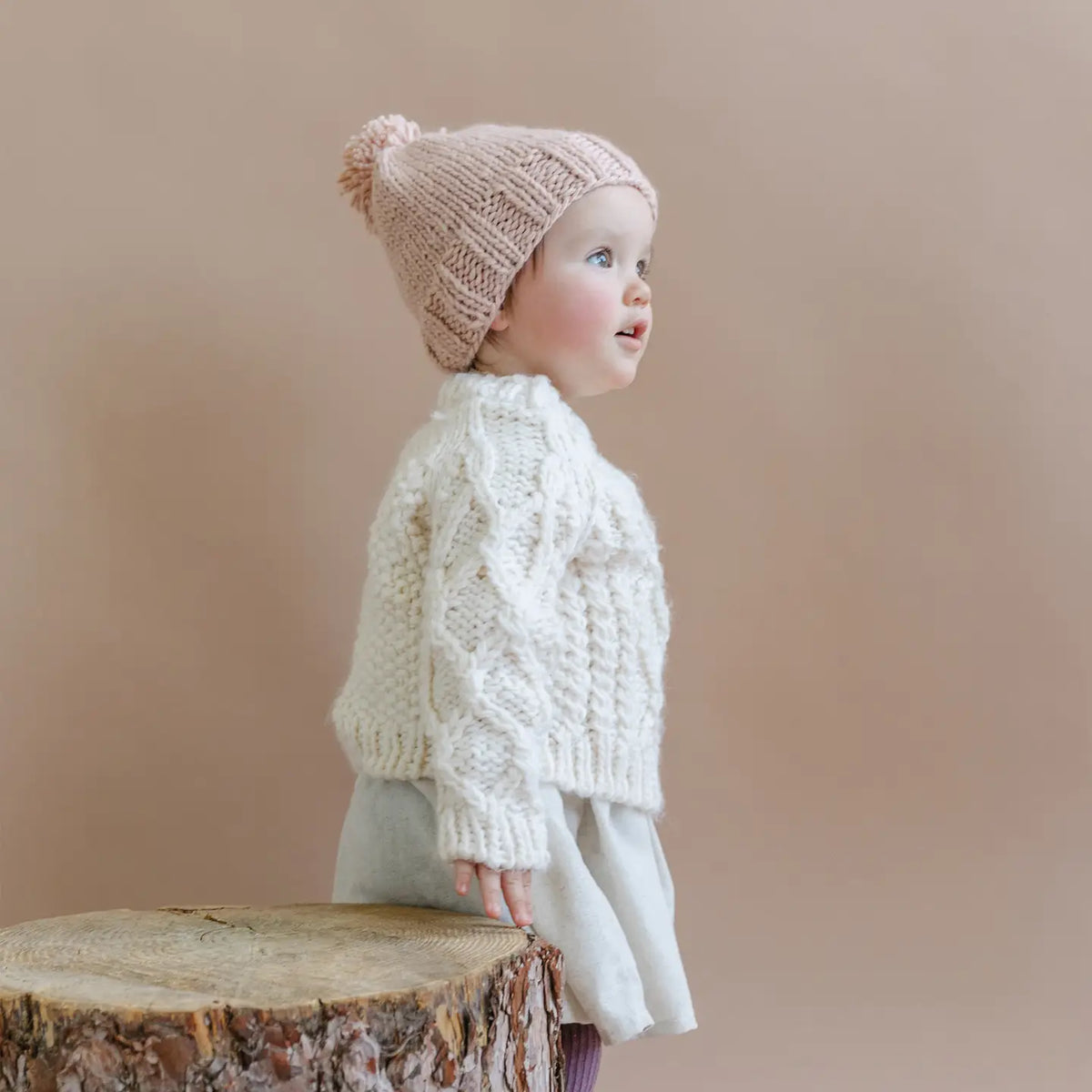 Fisherman Style Baby Sweater
