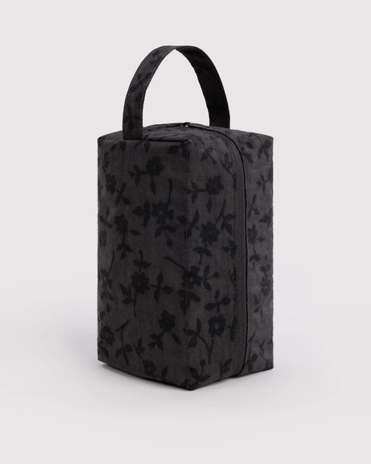 Charcoal Ditsy Floral Dopp Kit