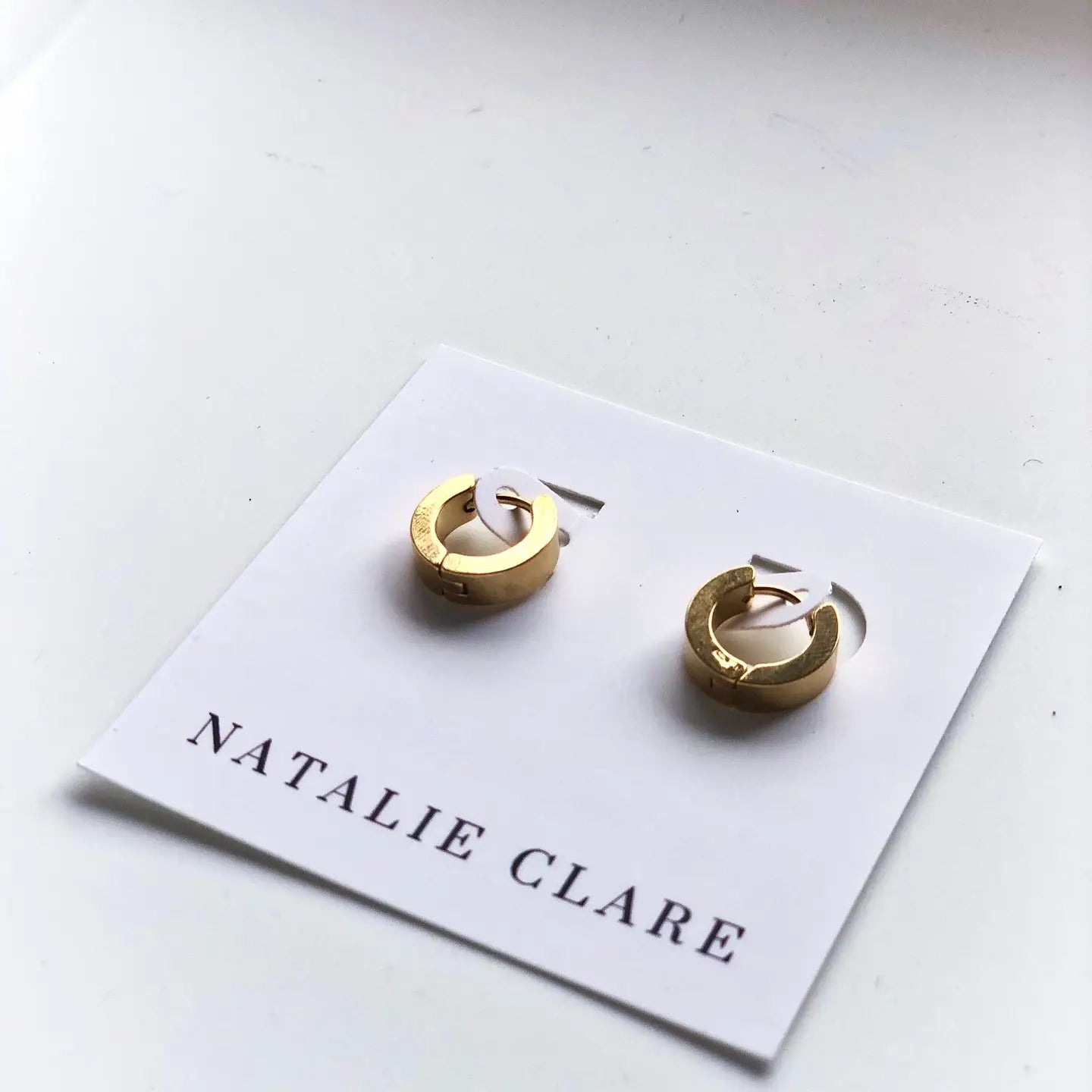 Gold Huggie Hoops