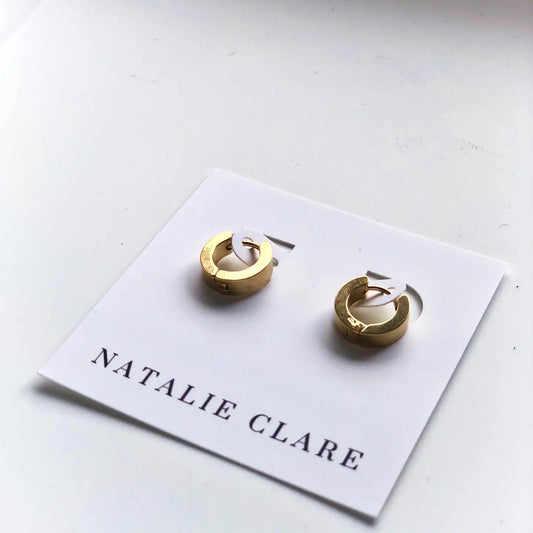 Gold Huggie Hoops