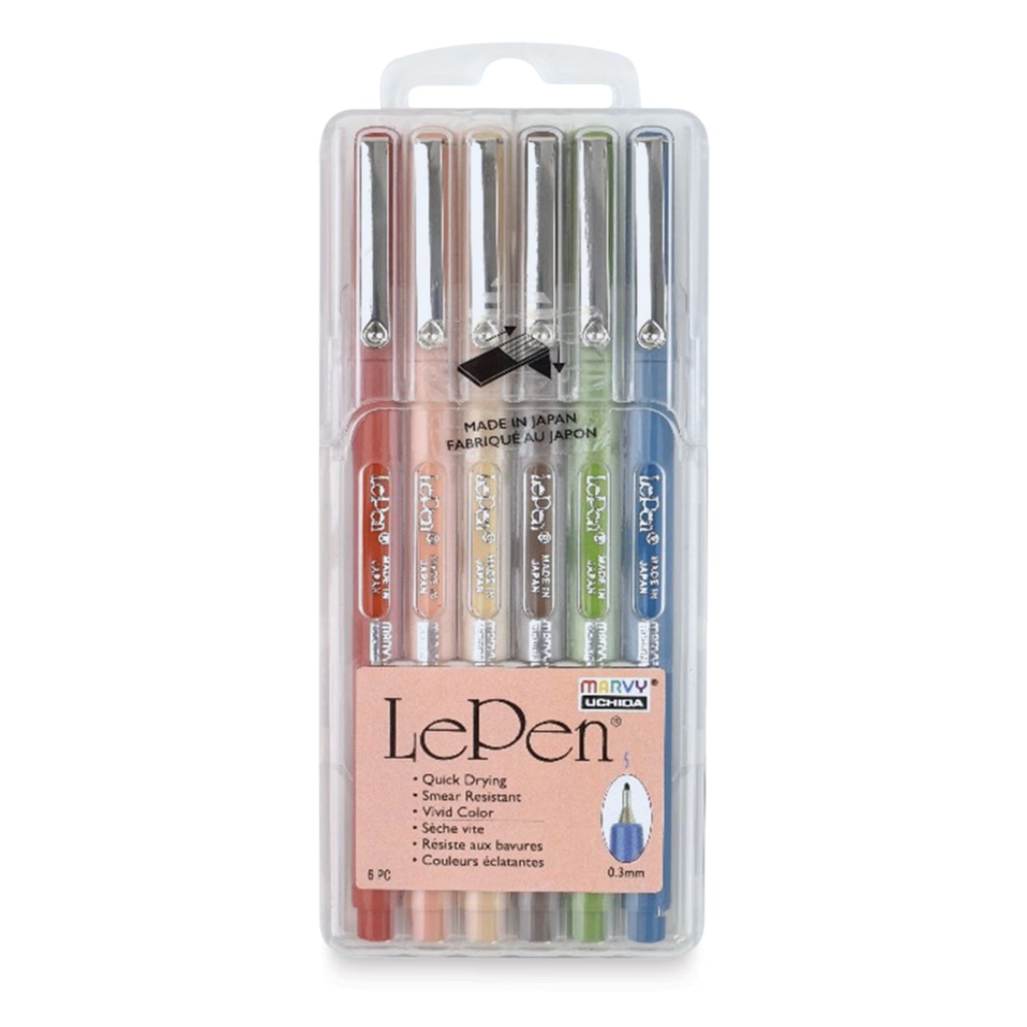 Earth Tones Fine Tip Le Pen Set