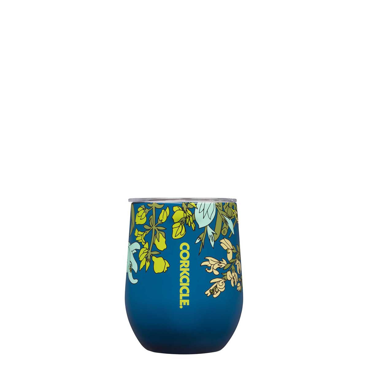 Wildflower Blue Corkcicle Stemless