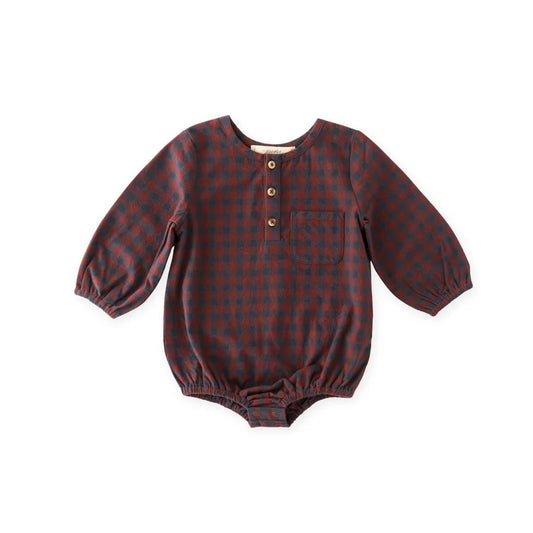 Mulberry + Ink Flannel Long Sleeve One - Piece