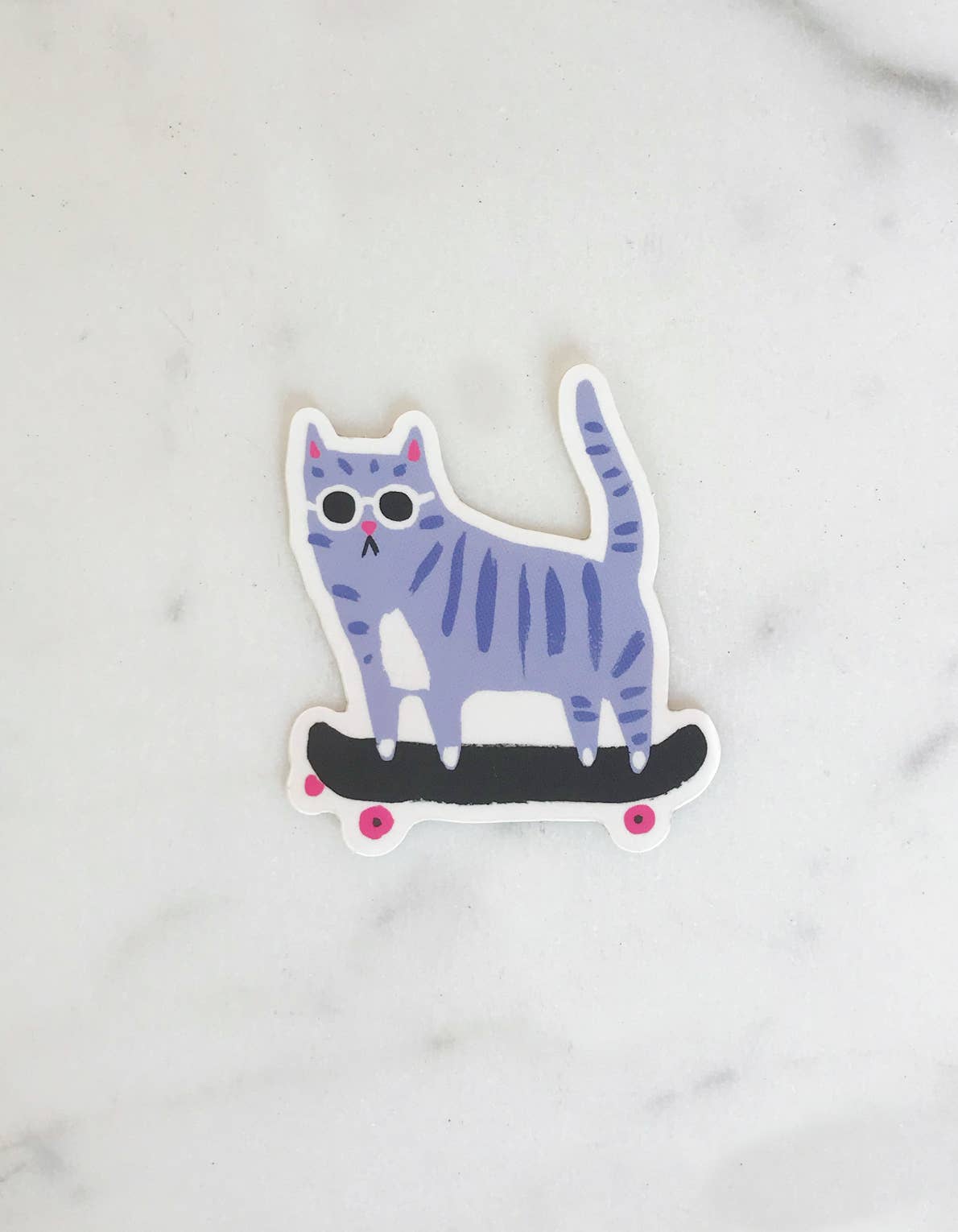 Skater Cat Sticker