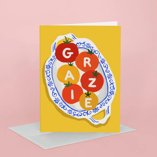 Grazie Tomatoes Greeting Card