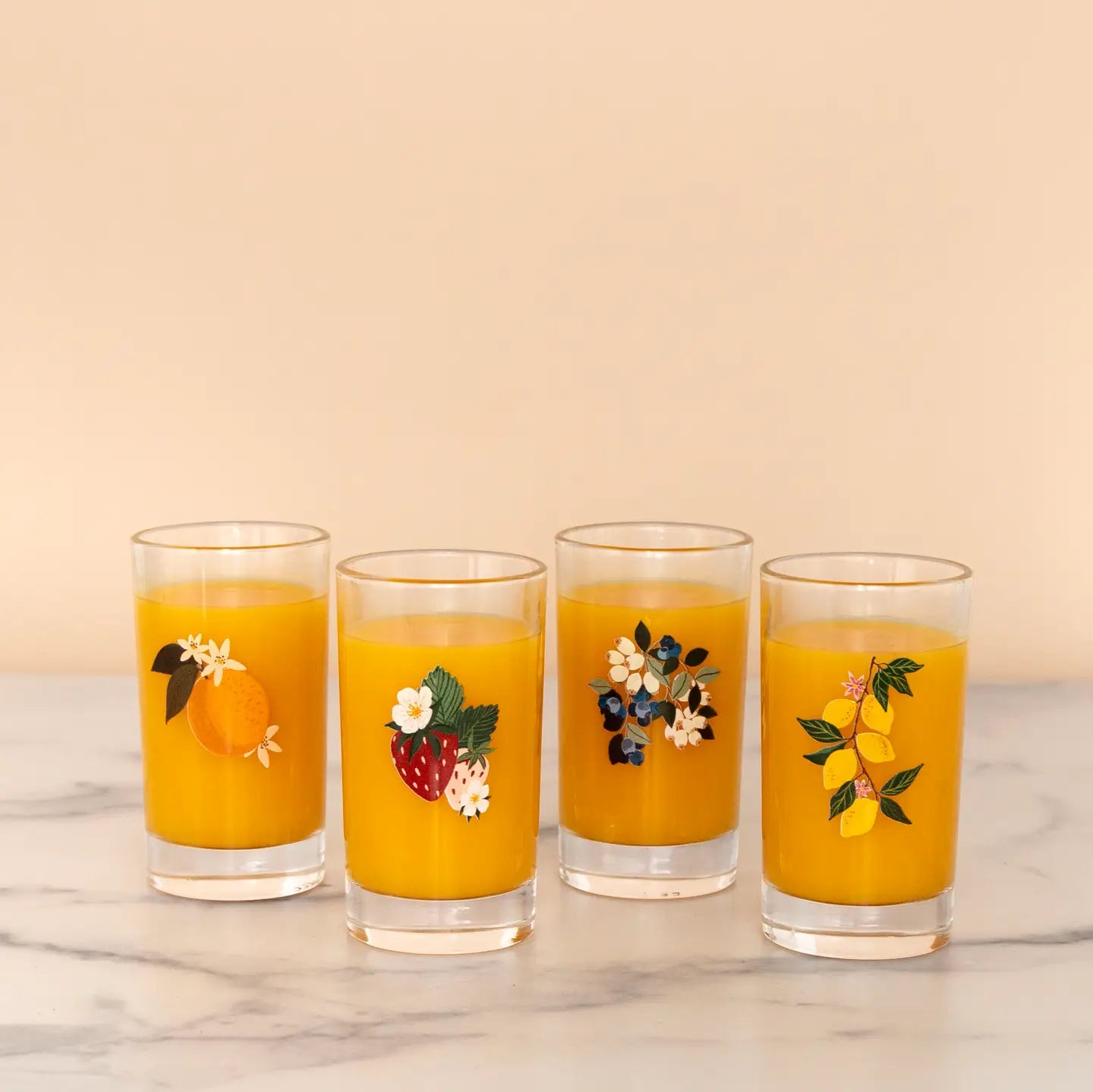 Berry and Citrus Juice Glasses