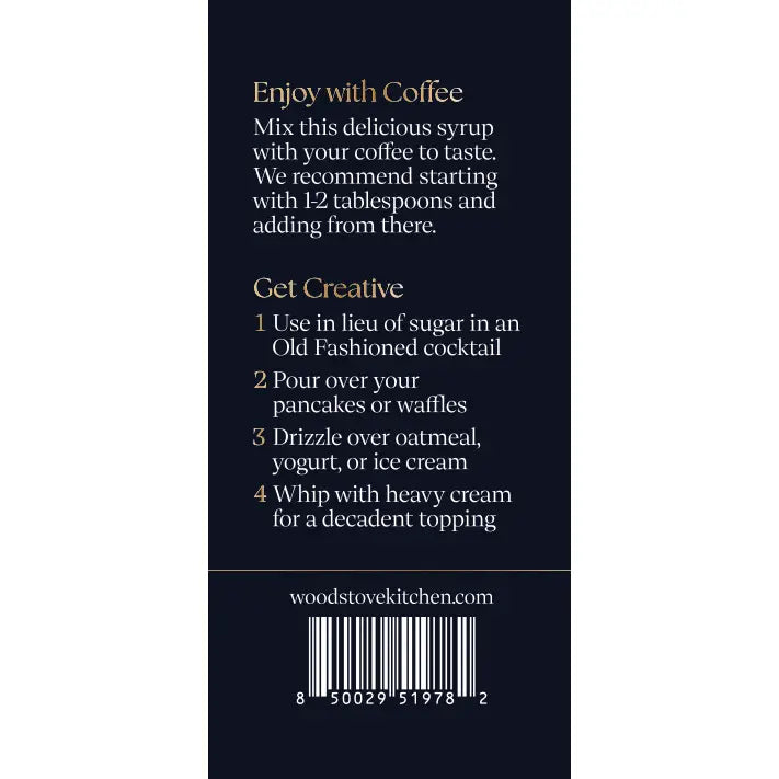 Maple Brown Sugar Coffee and Cocktail syrup