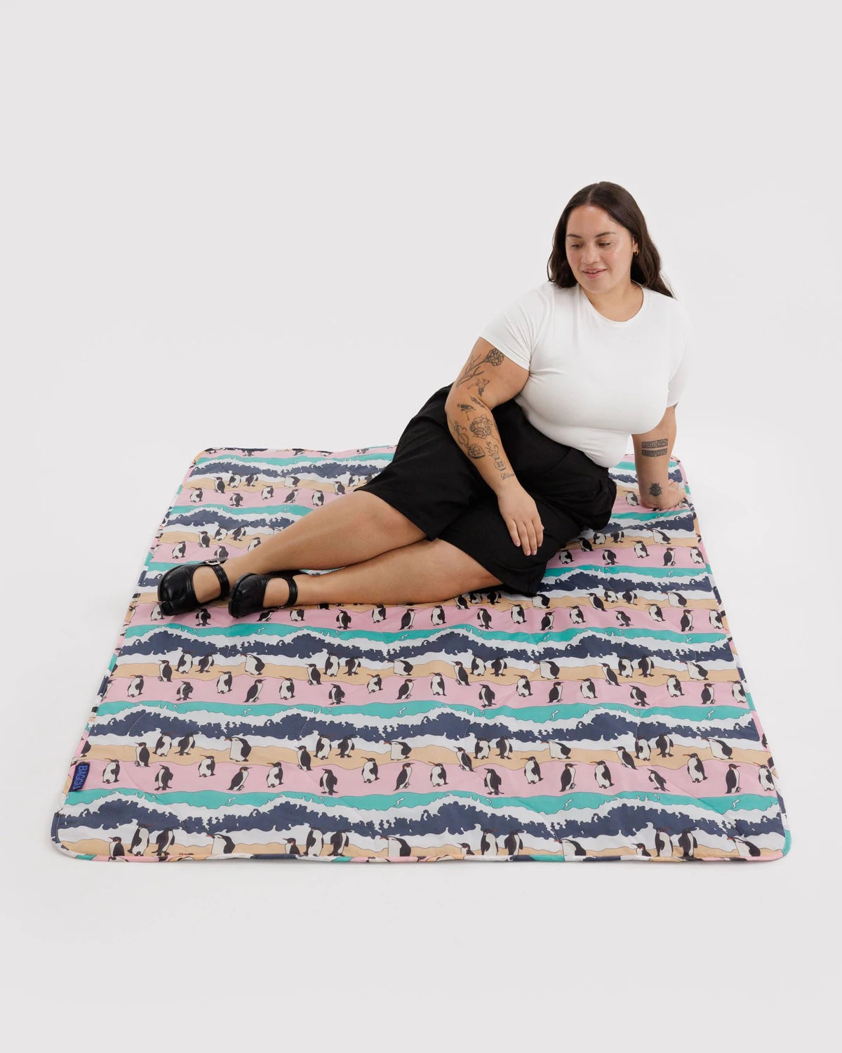 Penguins Baggu Puffy Picnic Blanket