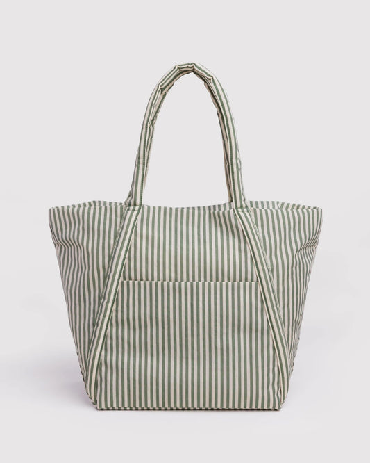 Sage Stripe Cloud Bag