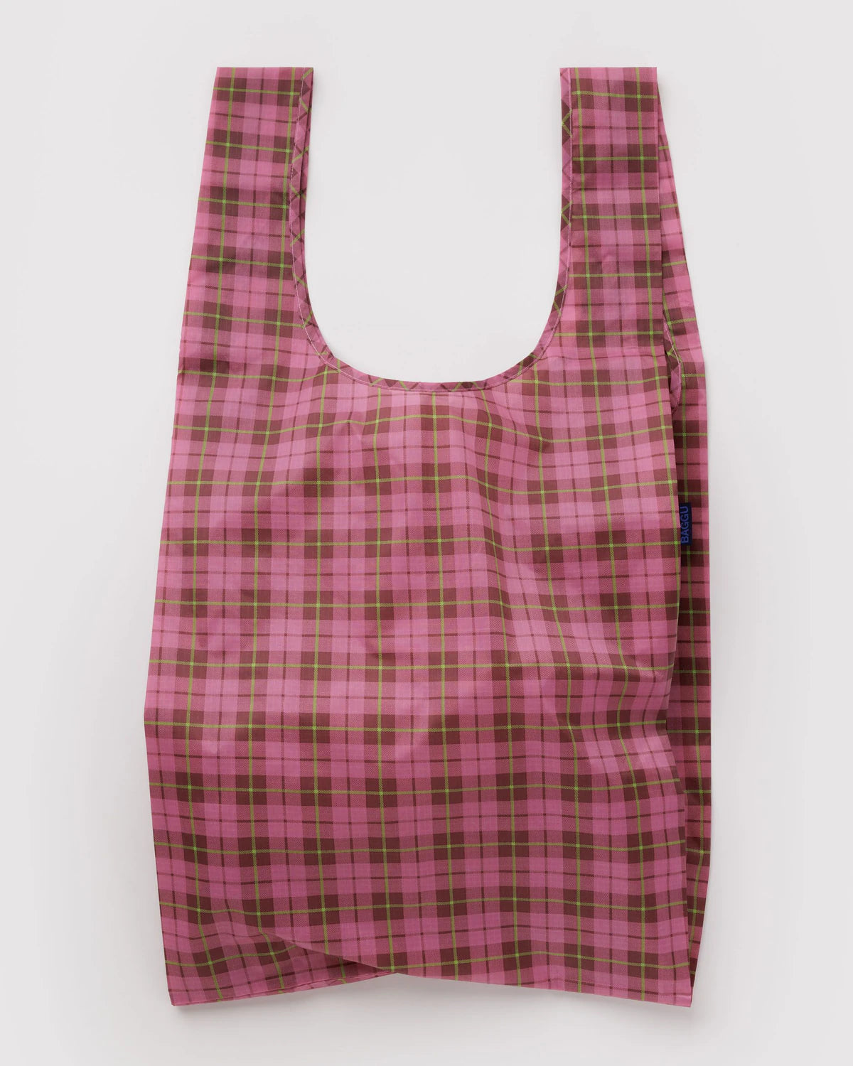 Azalea Pink Tartan Reusable Bag