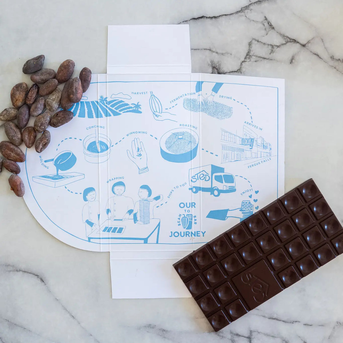 Mini Pecan Orange Spice Chocolate Bar